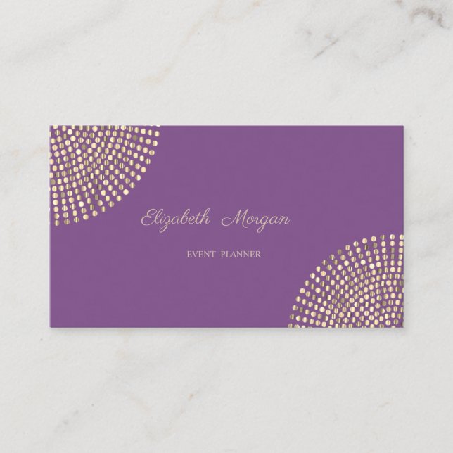 Carte De Visite Élégant, élégant, simple professionnel, points (Devant)