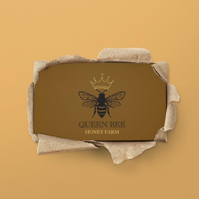Carte De Visite Élégant éleveur de miel d'abeilles Queen Apiariste (Créateur téléchargé)