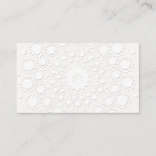 Carte De Visite Élégant Faux Embossé Arrière - plan blanc