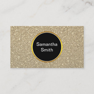 Carte De Visite Élégant Faux Parties scintillant Gold Event Planne