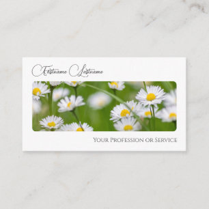 Carte De Visite Élégant fleuriste de la floraison calligraphie QR-