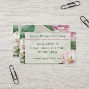 Carte De Visite Élégant floral
