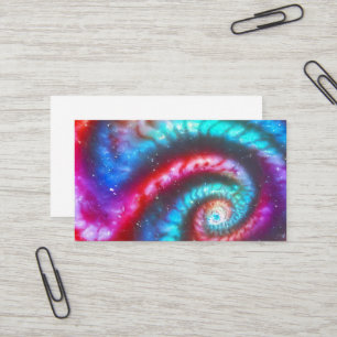 Carte De Visite élégant fumée cosmique, Spiral bandes de rotation 
