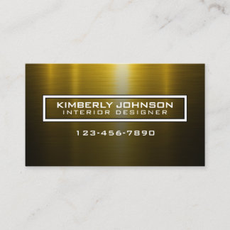 Carte De Visite Elegant Gold and Black Business Card Design