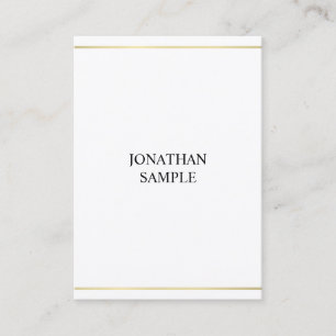 Carte De Visite Elégant Gold Look Design élégant professionnel lux