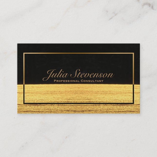 Carte De Visite Elegant Golden Sands Horizon (Devant)