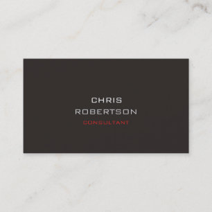 Carte de visite élégant gris clair rouge attrayant