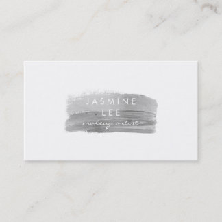 Carte De Visite élégant gris d'aquarelle moderne chic de