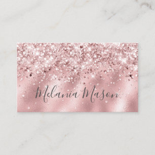 Carte De Visite Élégant Holographe Parties scintillant maquillage 