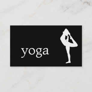 Carte De Visite Élégant instructeur de yoga