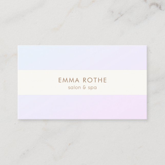 Carte De Visite Élégant Lavande Lilac Ombre Beauté (Devant)