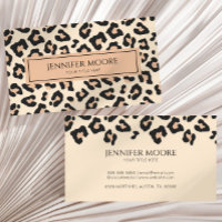Elégant Leopard Cheetah Imprimer Brown Black Custo