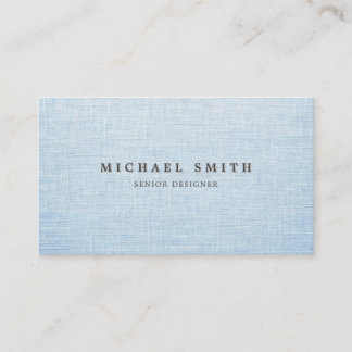 Carte De Visite Elegant Linen Texture Business Card