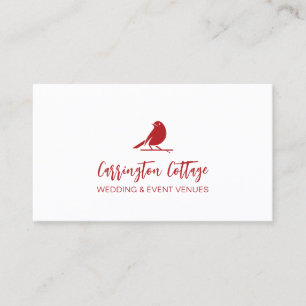 Carte De Visite Élégant logo moderne Red Bird.