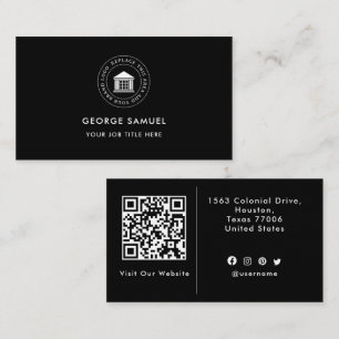 Carte De Visite Élégant Logo Personnalisé Moderne Minimaliste Simp