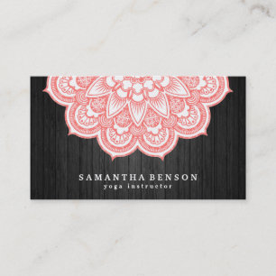 Carte De Visite Élégant Lotus Lotus Logo Yoga Méditation Bien-être