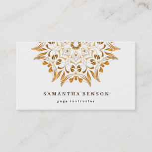 Carte De Visite Élégant Lotus Lotus Logo Yoga Méditation Bien-être