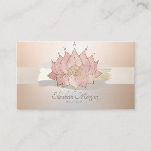 Carte De Visite Élégant Lotus Moderne Professionnel Coup de Pincea