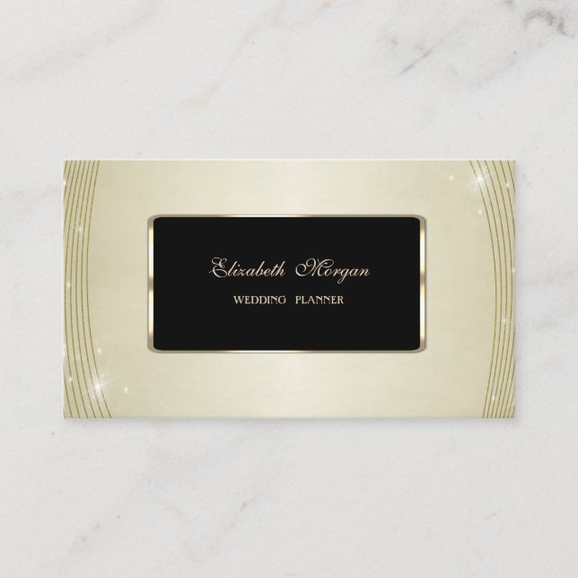 Carte De Visite Élégant Luxe Design Professionnel (Devant)