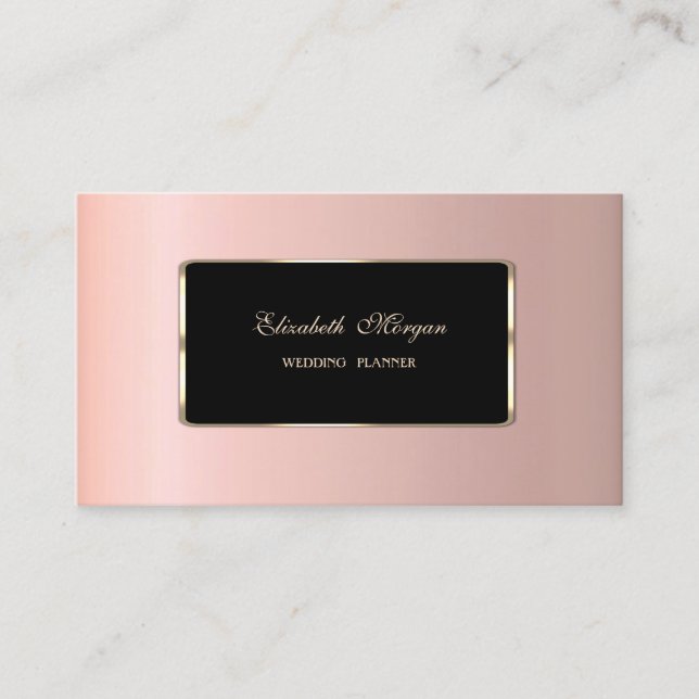 Carte De Visite Élégant Luxe Design Professionnel (Devant)