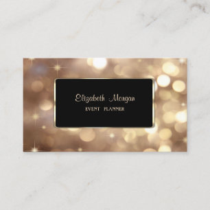 Carte De Visite Elégant Luxe Design, Professionnel, Bokeh
