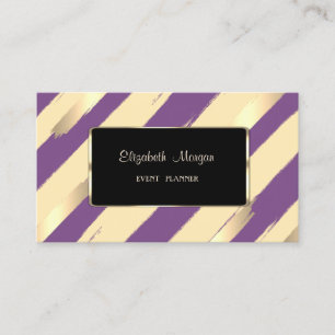 Carte De Visite Elégant Luxe Élégant, Gravé, Cadre Noir
