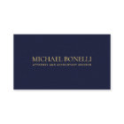 Elégant Marine Blue Leather Look professionnel