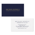 Elégant Marine Blue Leather Look professionnel
