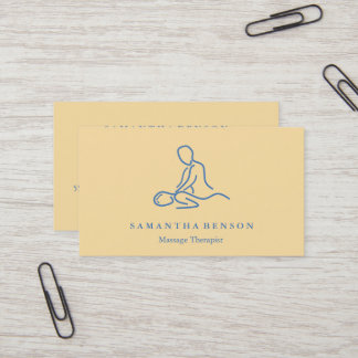 Carte De Visite Elégant Massage Moderne