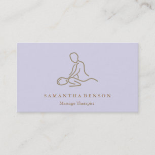 Carte De Visite Elégant Massage Moderne