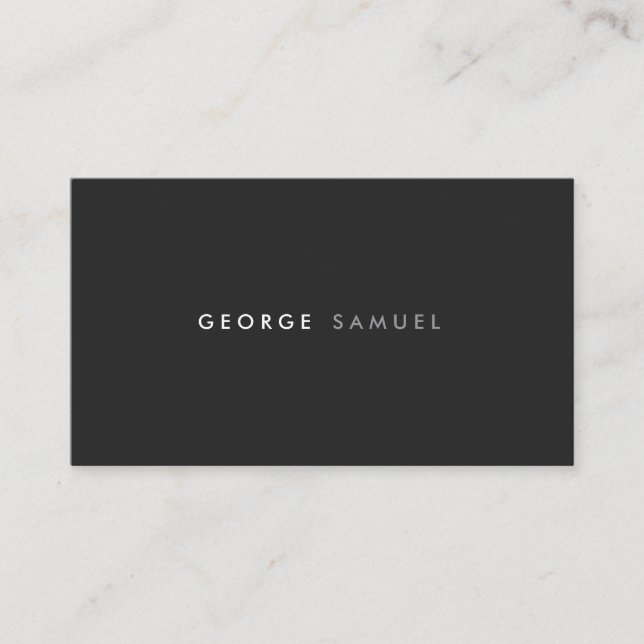 Carte De Visite Elegant Minimal Business Branding (Devant)