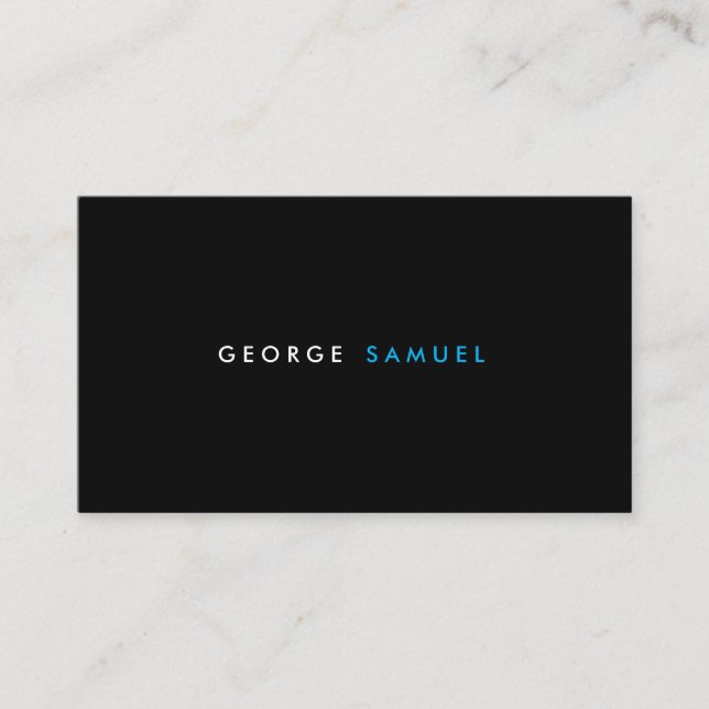 Carte De Visite Elegant Minimal Business Branding (Devant)