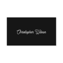 Élégant minimal noir solide