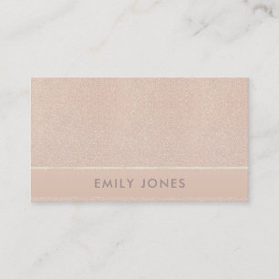 CARTE DE VISITE ÉLÉGANT MINIMAL ROSE GOLD SHIMMER