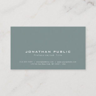 Carte De Visite Élégant minimalisme professionnel moderne