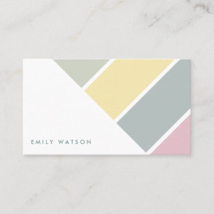 Carte De Visite Elegant minimalist modern feminine white card