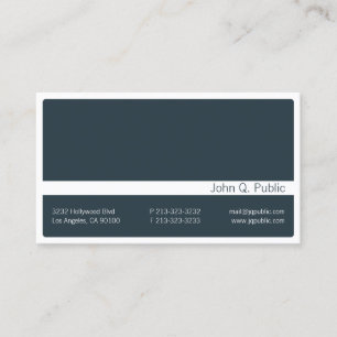 Carte De Visite Élégant minimaliste
