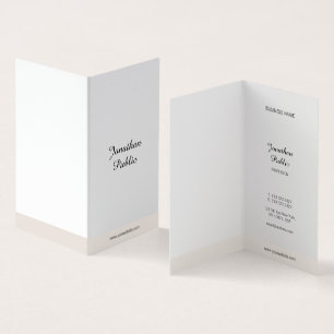 Carte De Visite Élégant minimaliste à la main Script professionnel