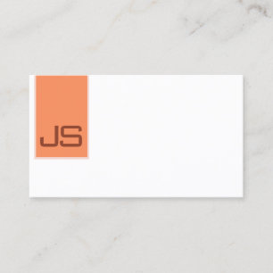Carte De Visite Élégant minimaliste moderne Modèle Monogramme