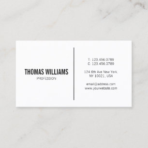 Carte De Visite Élégant minimaliste moderne professionnel simple c