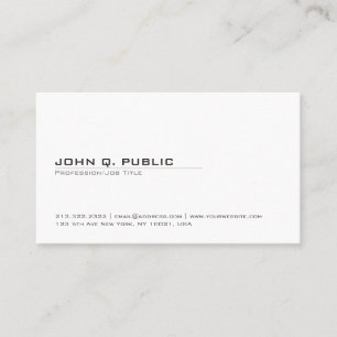 Carte De Visite Élégant minimaliste Moderne Smart Plain Matte