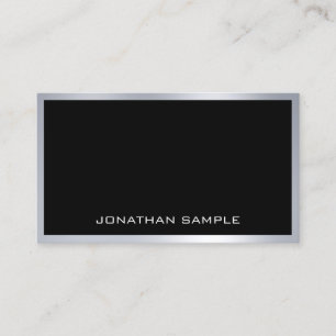 Carte De Visite Élégant minimaliste moderne tendance Cool argent p