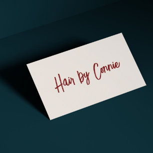 Carte De Visite Elégant minimaliste Pastel Hair-list