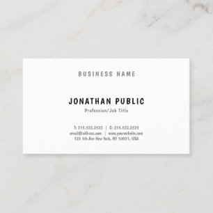 Carte De Visite Élégant minimaliste Plutôt Smart Plain tendance