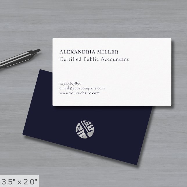 Carte De Visite Élégant minimaliste professionnel (Créateur téléchargé)