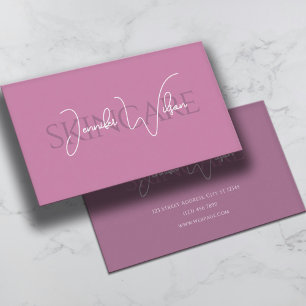 Carte De Visite Élégant minimaliste professionnel de soins de la p