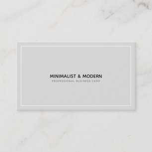 Carte De Visite Élégant minimaliste professionnel noir blanc