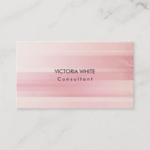 Carte De Visite Élégant minimaliste rose moderne élégant