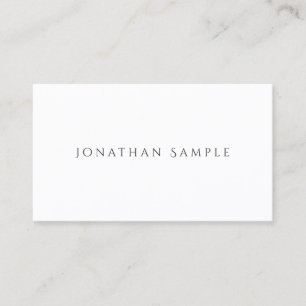 Carte De Visite Élégant minimaliste simple Plain moderne tendance