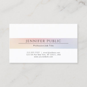 Carte De Visite Élégant Minimaliste Simple Professionnel Moderne C